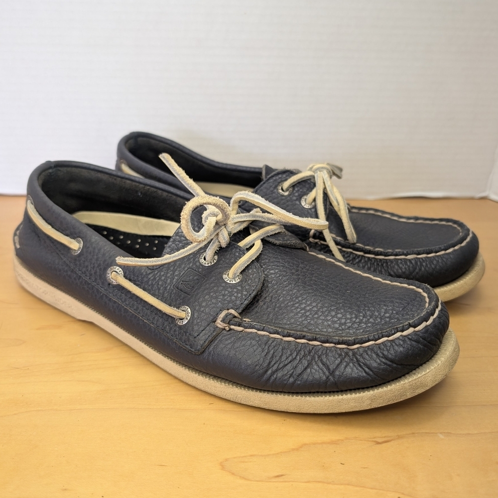 Sperry Top-Sider Original Authentic Mens US 10 2-Eye Boat Shoes Blue 0191312